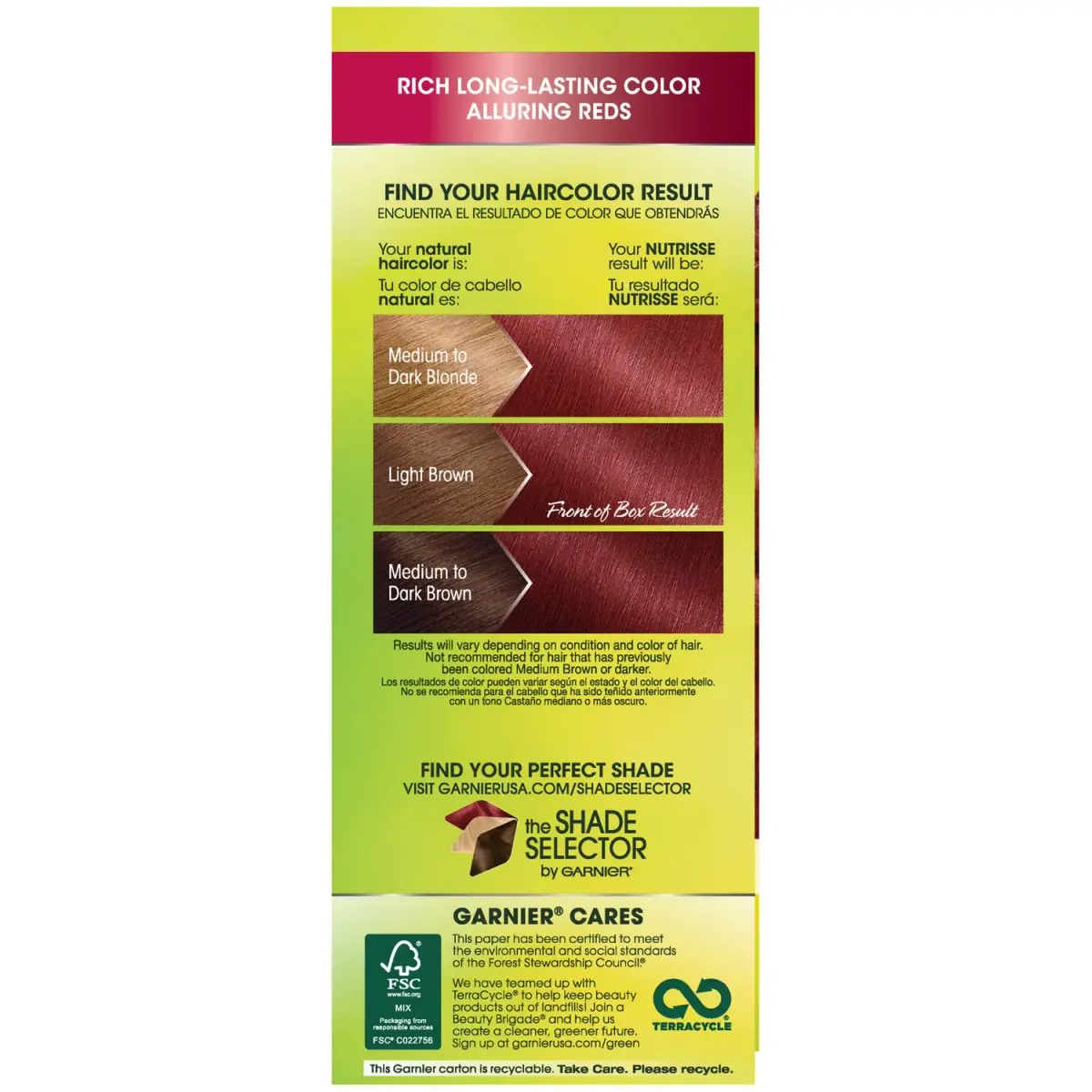 Garnier Nutrisse Nourishing Hair Color Creme, 66 True Red (Pomegranate) 74ml (2.51 Fl Oz) | Permanent Gray Coverage - view 2