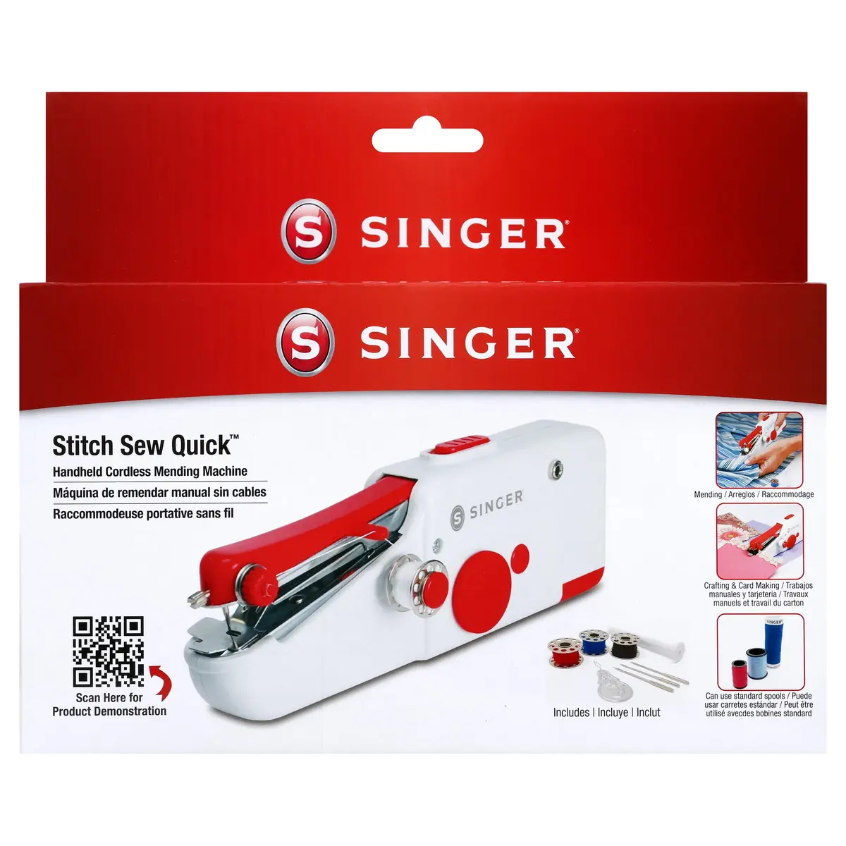 SINGER Stitch Sew Quick Portable Handheld Mending Machine | Lightweight & Cordless for Quick Repairs - main product image