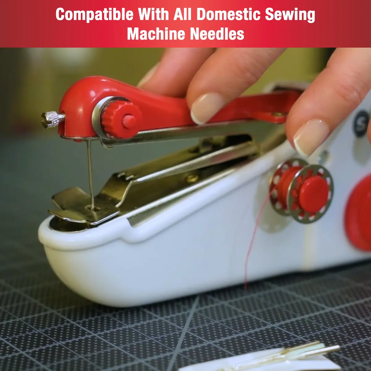 SINGER Stitch Sew Quick Portable Handheld Mending Machine | Lightweight & Cordless for Quick Repairs - view 9