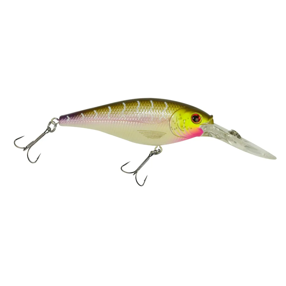 Berkley Flicker Shad Fishing Lure, Purple Tiger, 3/16 oz (5cm) | Imitates Real Shad, Equipped with Fusion19 Hook - main product image