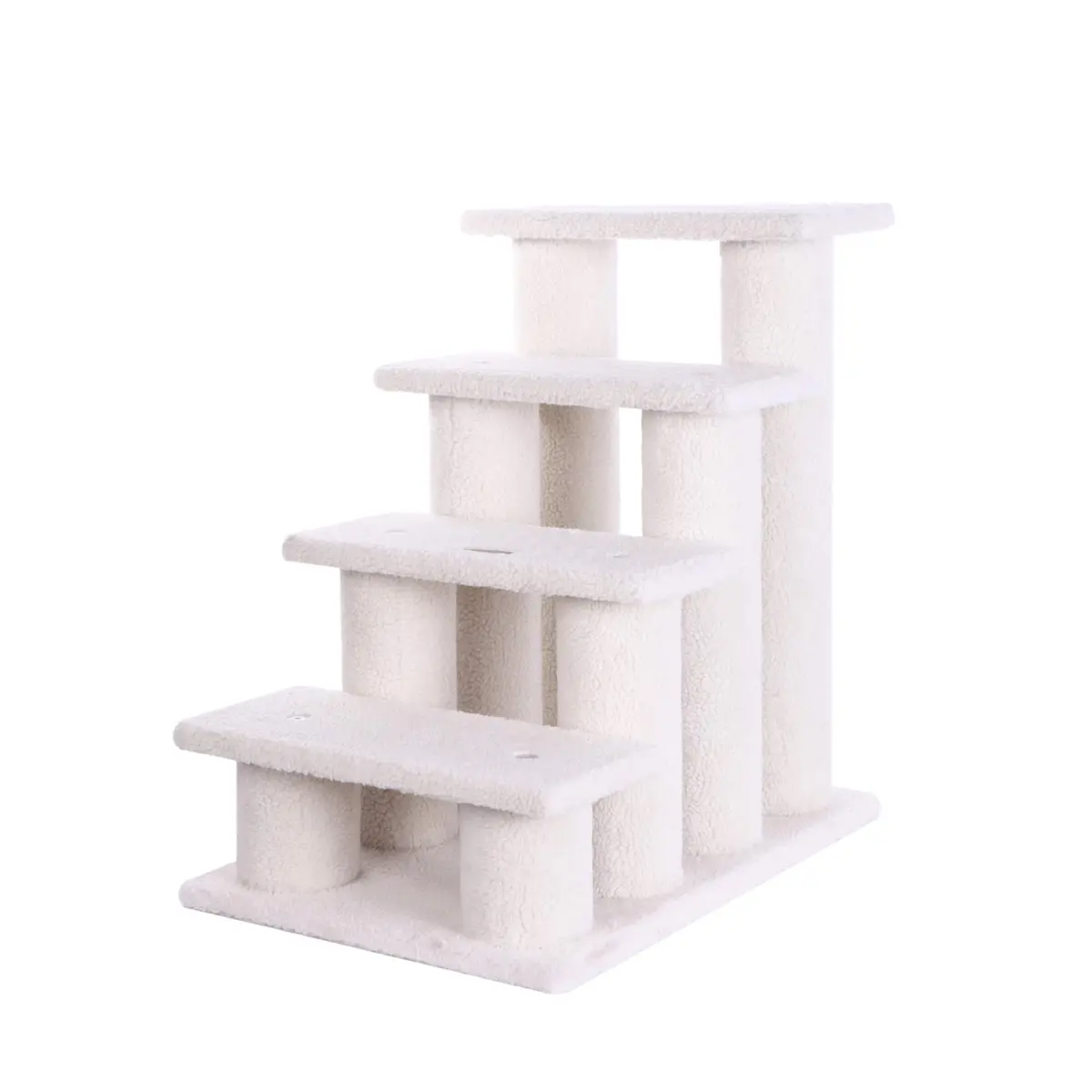 Armarkat Pet Steps, 4-steps, B4001, Ivory | Safe, Stylish Cat Ladder for Small Dogs - main product image