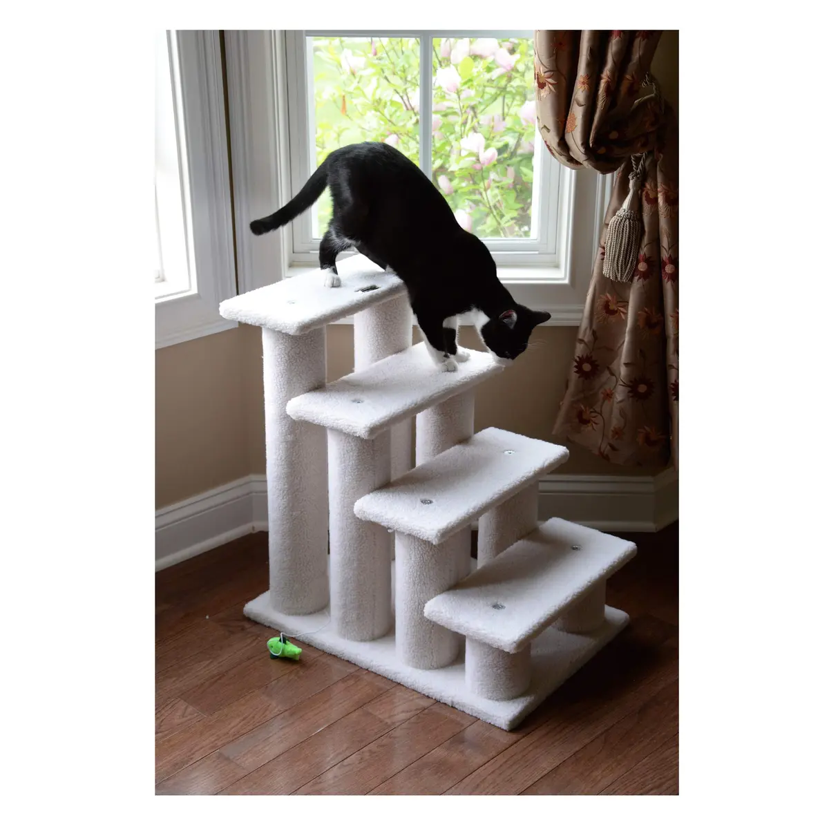 Armarkat Pet Steps, 4-steps, B4001, Ivory | Safe, Stylish Cat Ladder for Small Dogs - view 6
