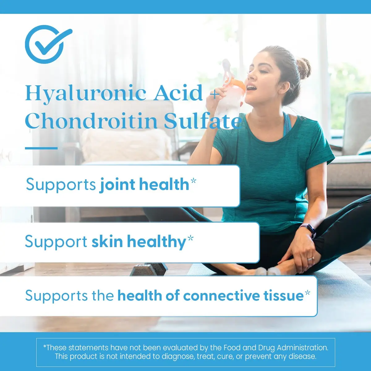 Doctor's BEST Hyaluronic Acid + Chondroitin Sulfate, 180 Veggie Capsules | Supports Skin & Joint Health - view 4