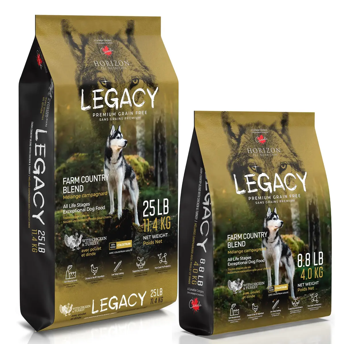 LEGACY High Protein Dog Food — Real Chicken & Turkey First Ingredient, Added Colostrum, Grain-Free, 25 lb | Supports Immunity & Digestion - view 2