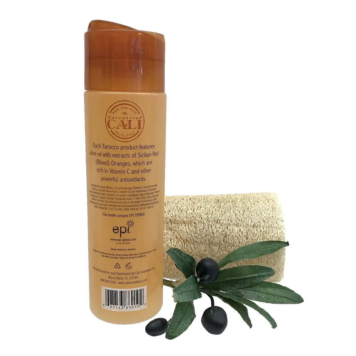 RAPSI, FRANCOFONTE BARONESSA CALI Tarocco Moisturizing Shampoo 256ml | Deeply Hydrates & Revitalizes Hair - main product image
