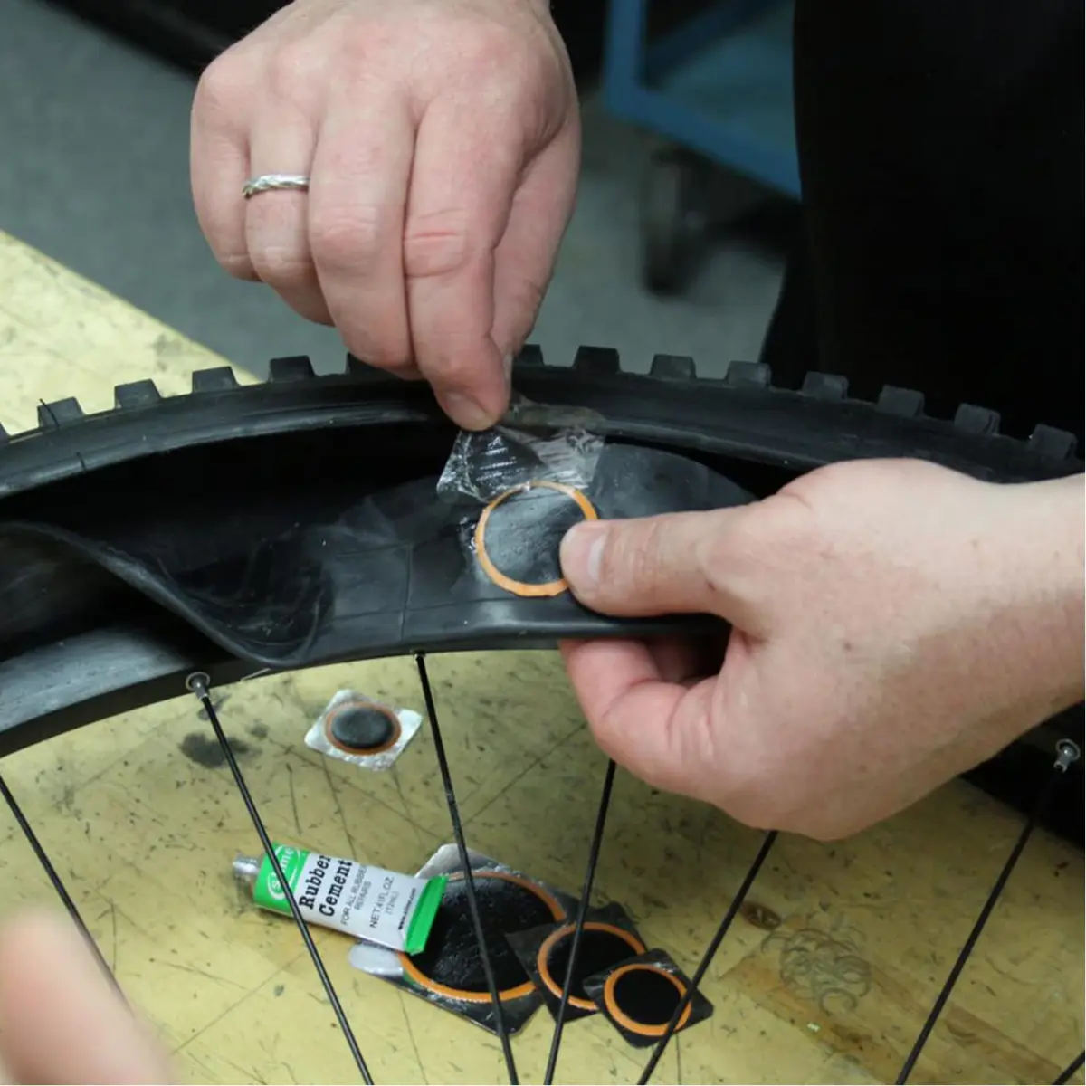 Slime Tube Rubber Patch Kit 5 Patches, Scuffer & Glue | Fixes Bike Punctures - view 6
