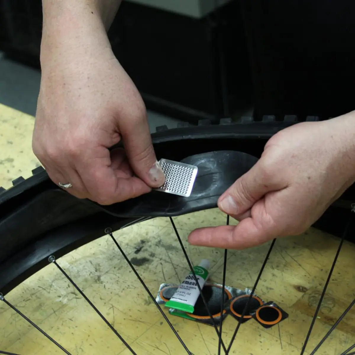 Slime Tube Rubber Patch Kit 5 Patches, Scuffer & Glue | Fixes Bike Punctures - view 3