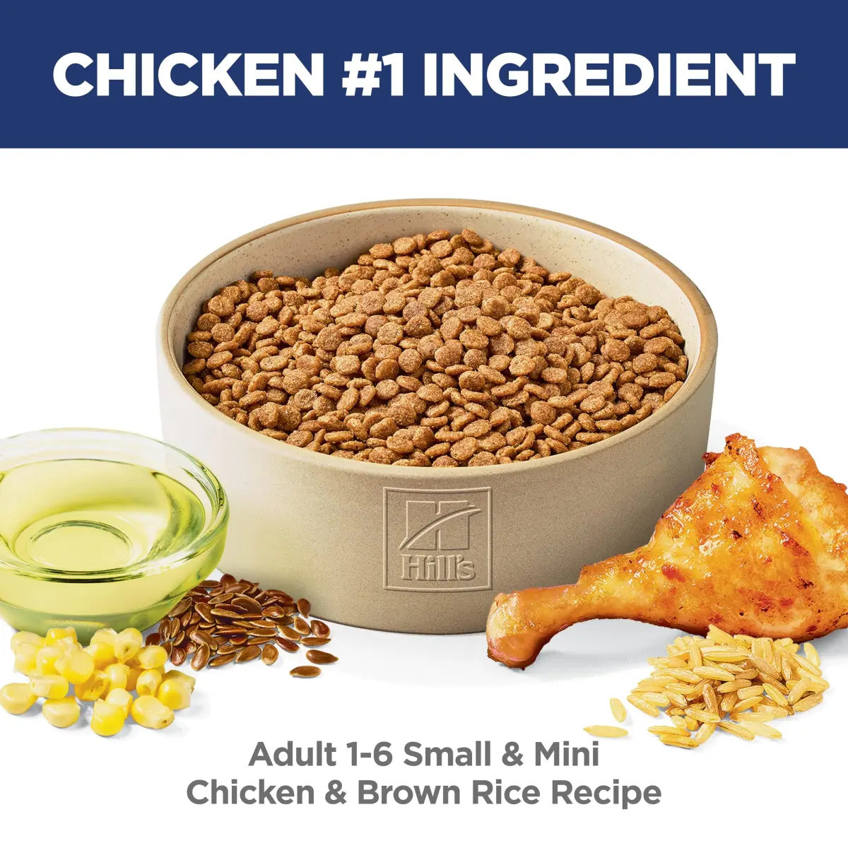 Hill's Science Diet Adult 1-6 Small & Mini Dry Dog Food, Chicken & Brown Rice, 2.04 kg (4.5 lb) | Veterinarian Recommended - view 2