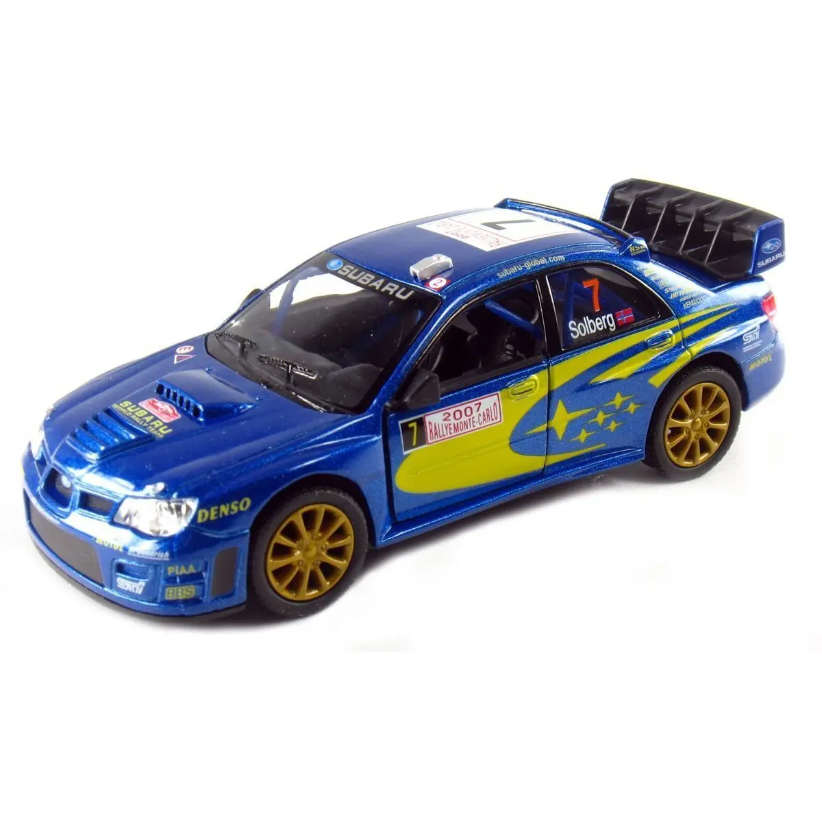 KiNSMART Subaru Impreza WRC Racing Edition 5 Inch 1:36 Scale Die Cast Metal Model Toy Race Car | Rally Replica - main product image
