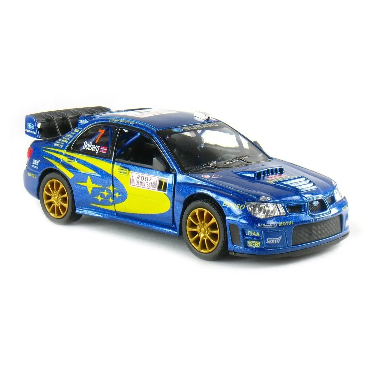 KiNSMART Subaru Impreza WRC Racing Edition 5 Inch 1:36 Scale Die Cast Metal Model Toy Race Car | Rally Replica - view 2