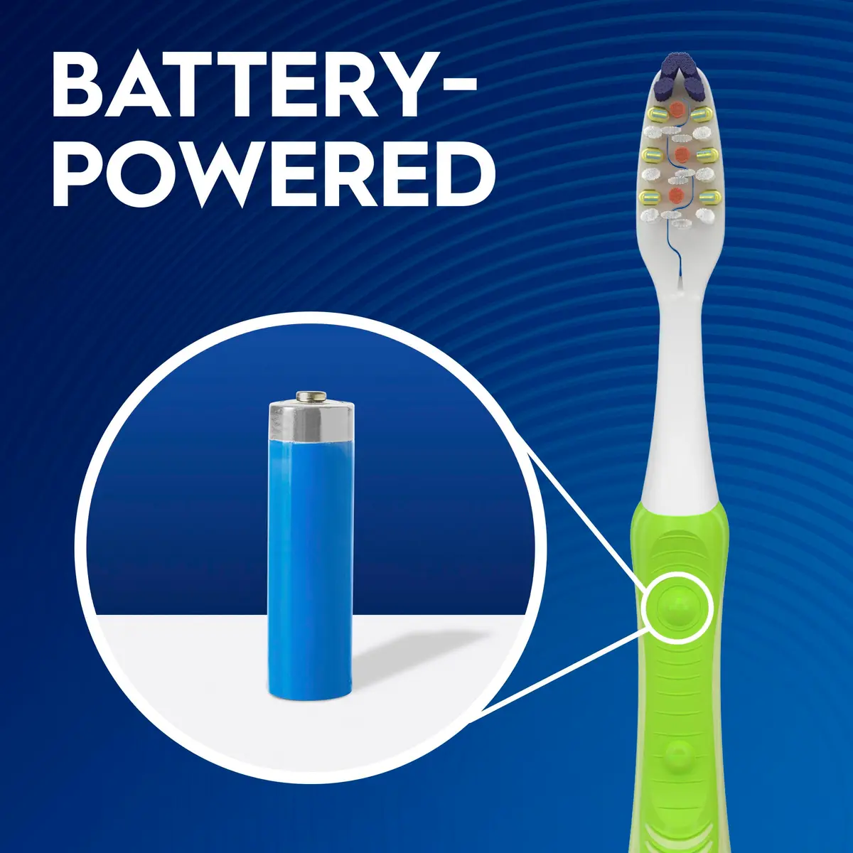 Oral-B Pulsar Pro-Health Expert Clean Battery Electric Toothbrush, 2 Count Medium | Removes 90% Plaque - view 5