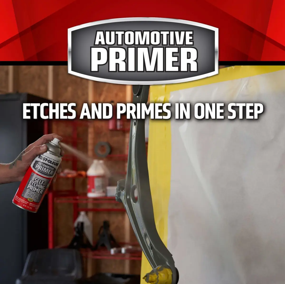 Rust-Oleum Automotive Self Etching Primer Spray 340ml (12 oz) | Etches & Primes Bare Metal Surfaces - view 3