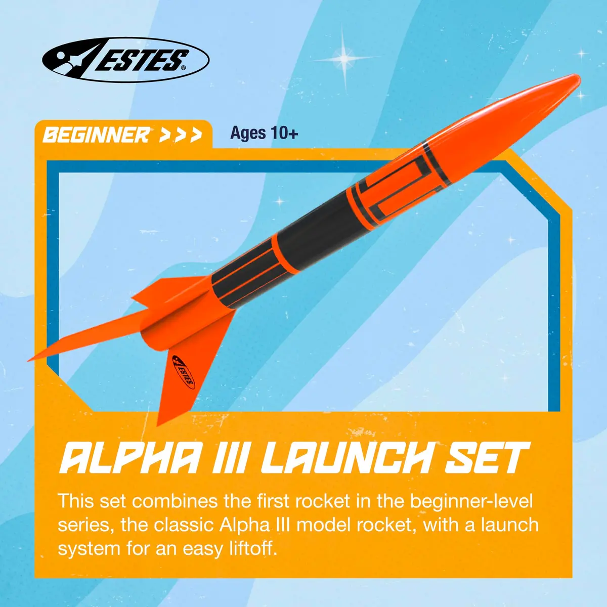 Estes Alpha III Rocket-Building Kit | Beginner Model for Ages 10+ with Launch Pad & Controller - view 2