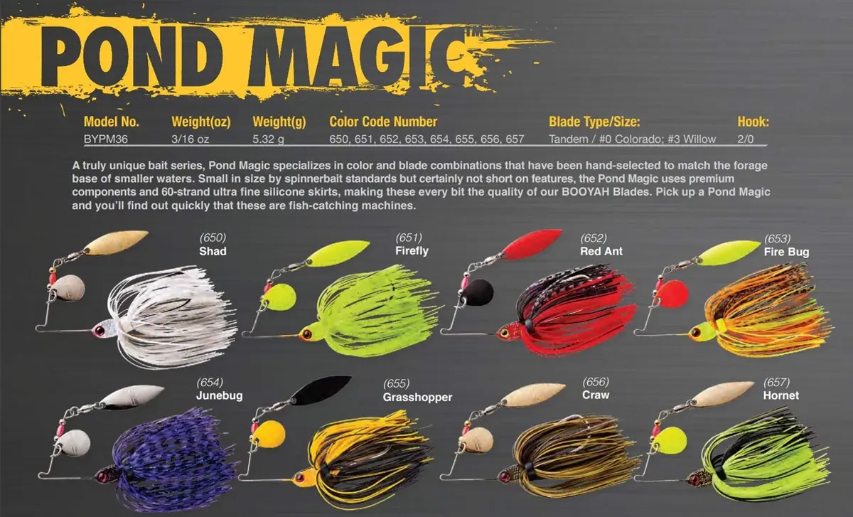 Booyah Pond Magic Small-Water Spinner | Fish-Catching Spinnerbait with Premium Components (70-120 chars) - view 2