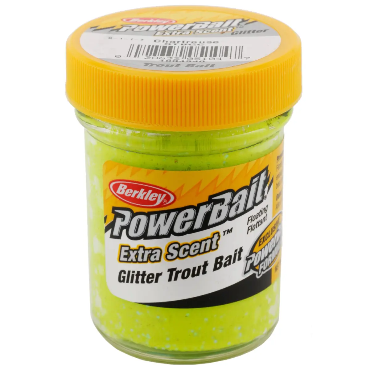 Berkley PowerBait Glitter Trout Bait Dough 1.75 oz (49.6 g) Chartreuse | Scent Dispersion Technology - view 7