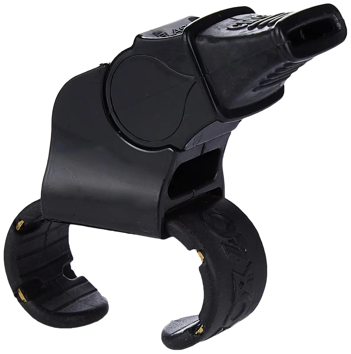 Fox 40 Sonik Blast CMG Fingergrip Pealess Whistle - Black | Loud 120+ dB Signal for Large Crowds - main product image