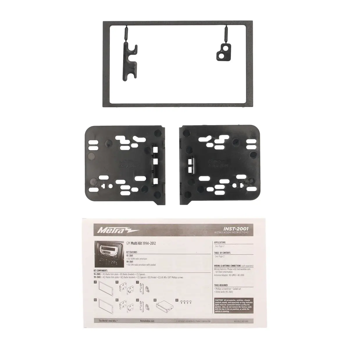 Metra 95-2001 Double DIN Dash Kit for GM Vehicles | Factory Fit & Finish (70-120 chars) - view 6