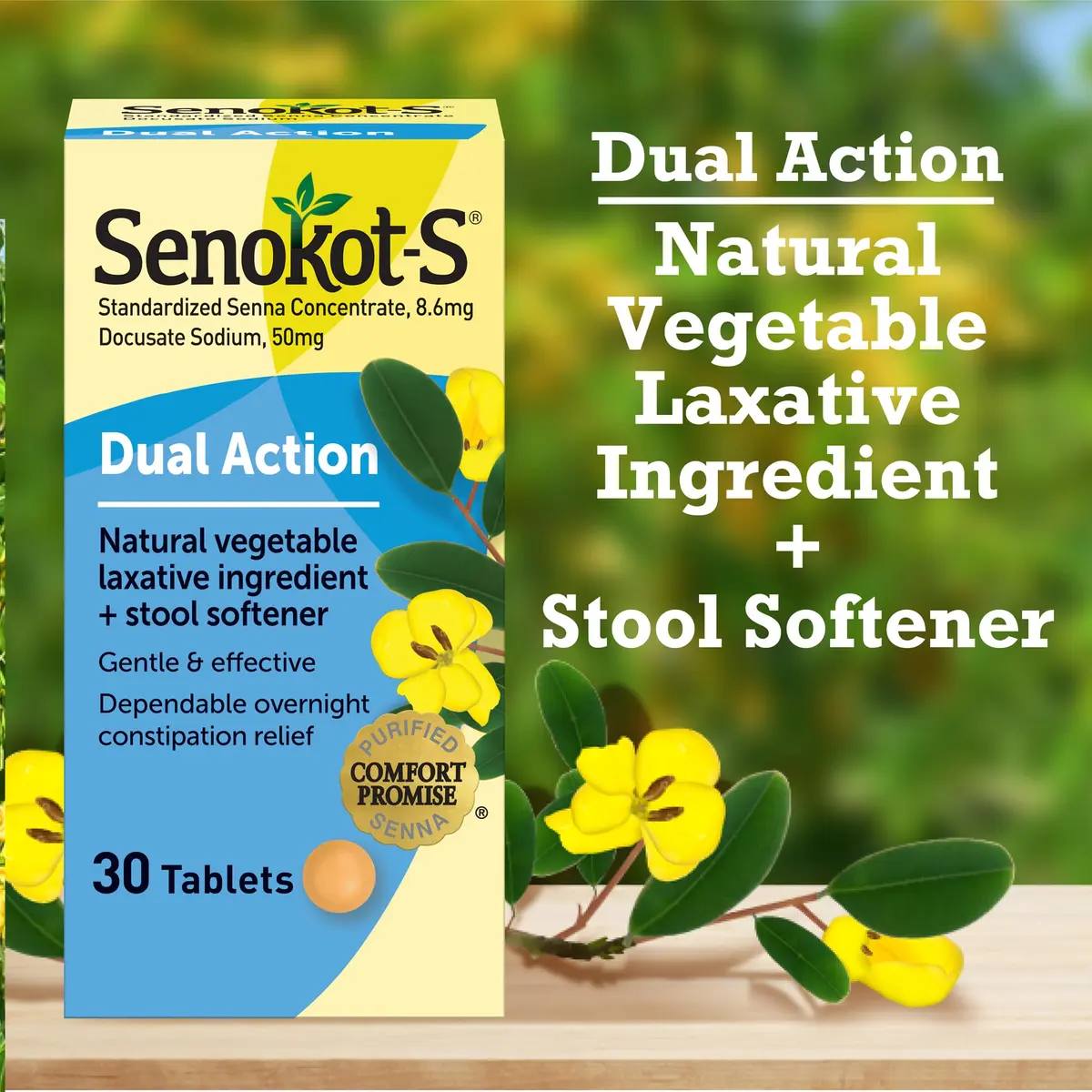 Senokot Stool Softener 30 Tablets | Gentle Overnight Relief for Occasional Constipation - view 5