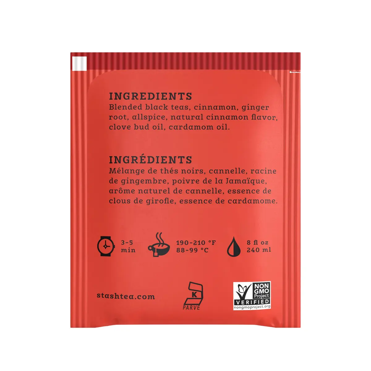 Stash Black Tea Chai Spice 180 Tea Bags | Premium Imported Blend with Warm Spices - view 3
