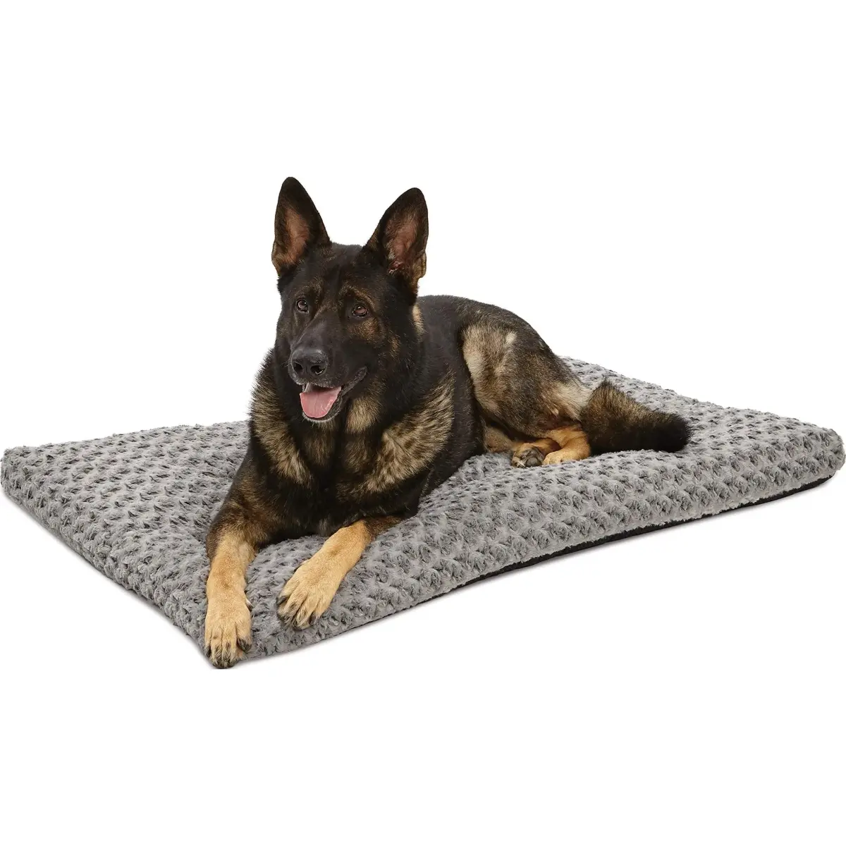 MidWest Homes for Pets XL Gray Ombré Swirl Plush Pet Bed 117cm x 71cm (46 x 28 inches) | Cozy Crate Mat for Large Dogs - main product image