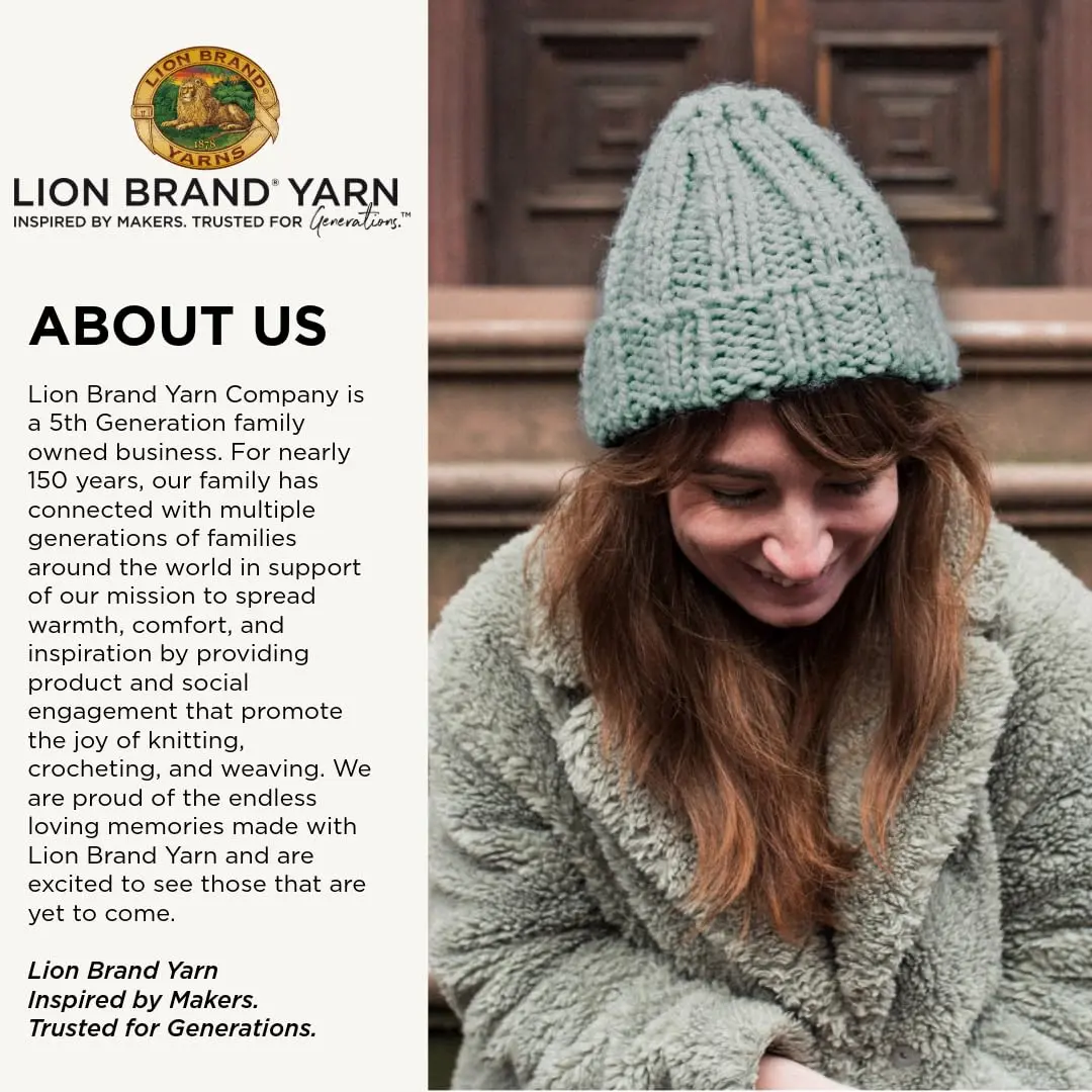 Lion Brand Yarn Wool-Ease Thick & Quick Yarn, Barley | Super Bulky Acrylic-Wool Blend for Warm Projects - view 8