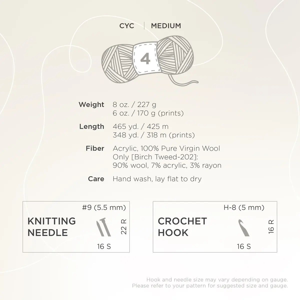 Lion Brand Yarn Medium-Weight Fishermen’s Wool Yarn for Knitting, Crocheting, and Crafts, Natural, 1 Pack | Warm, Soft Wool for Outdoor Projects - view 4