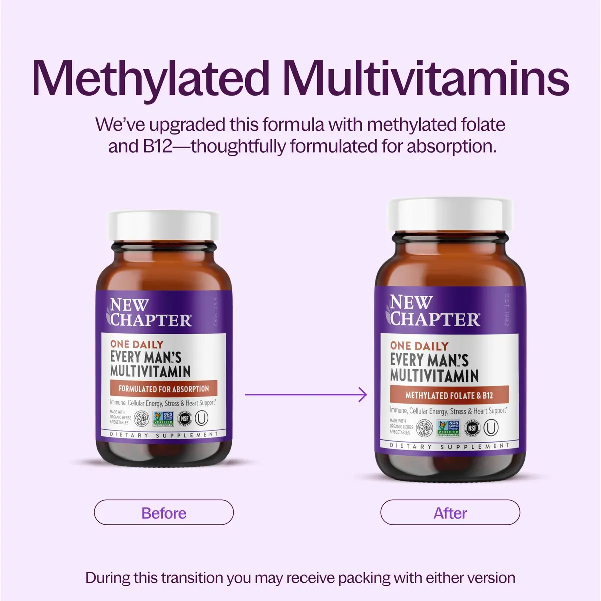 New Chapter Men's One Daily Multivitamin 48 Tablets | Organic, Gentle on Stomach, Supports Energy & Immunity - view 3