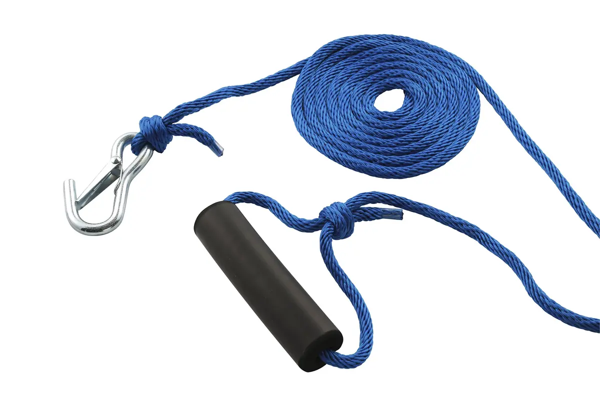 attwood Blue Cargo Straps 5/16-Inch x 30-Feet | UV-Resistant Marine Rope (One Size) - view 2
