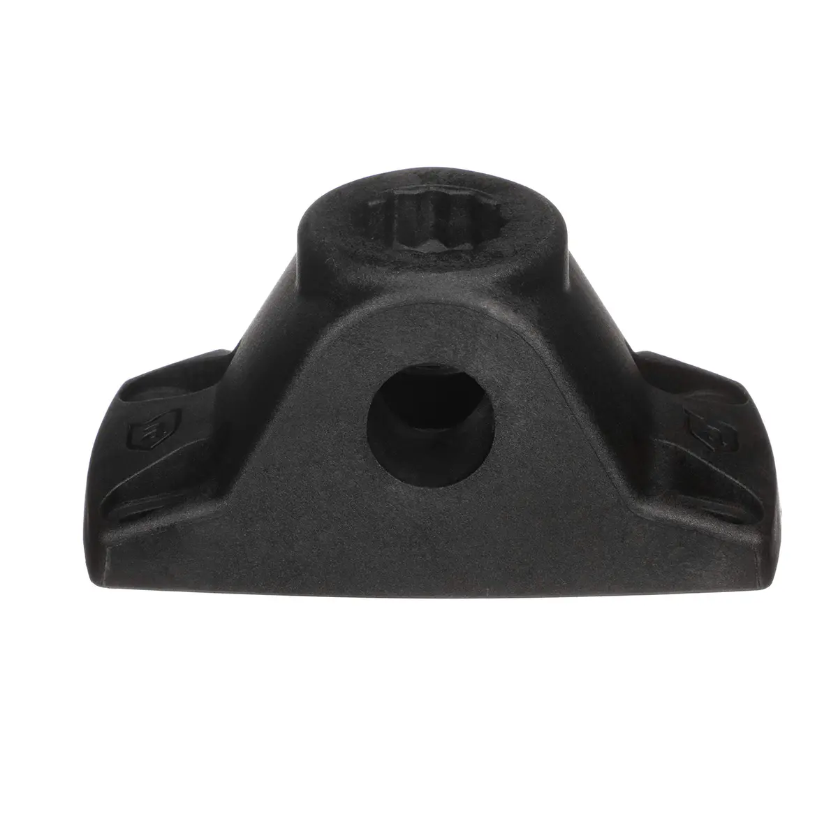 attwood Heavy-Duty Fishing Rod Holder Combo Mount Mounts on Top or Side of Gunwale Black | Secure Mounting - main product image