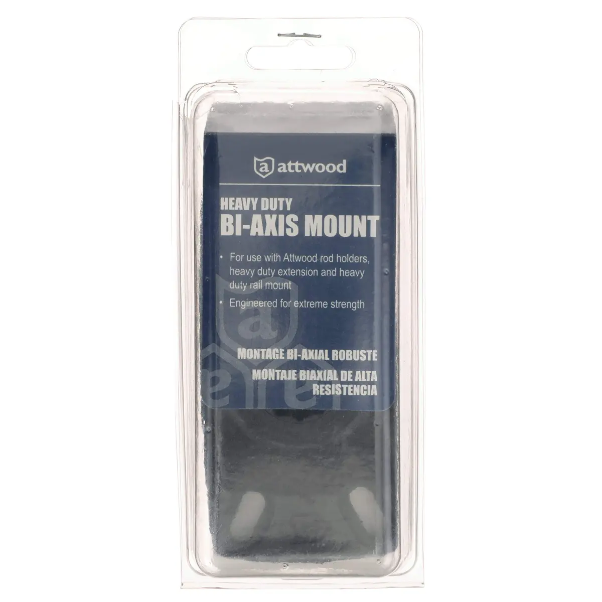 attwood Heavy-Duty Fishing Rod Holder Combo Mount Mounts on Top or Side of Gunwale Black | Secure Mounting - view 5
