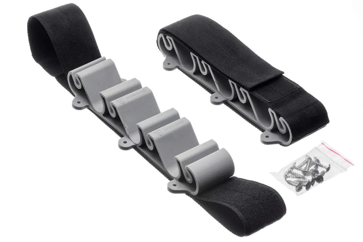 attwood Vertical Mount Rod Holder | Holds 4-6 Rods, Gray Plastic, Marine-Grade (70-120 chars) - main product image