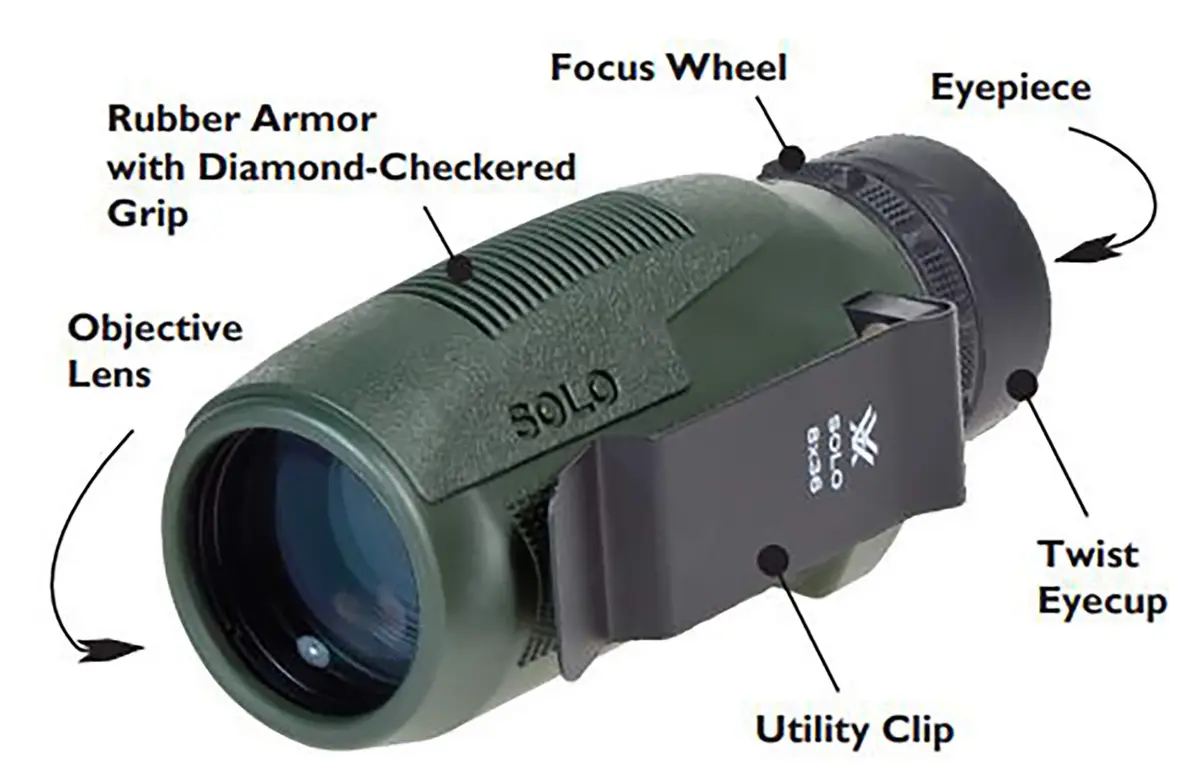 Vortex Solo 8x36 Monocular | Waterproof, Fogproof, Fully Multi-Coated Optics - view 5