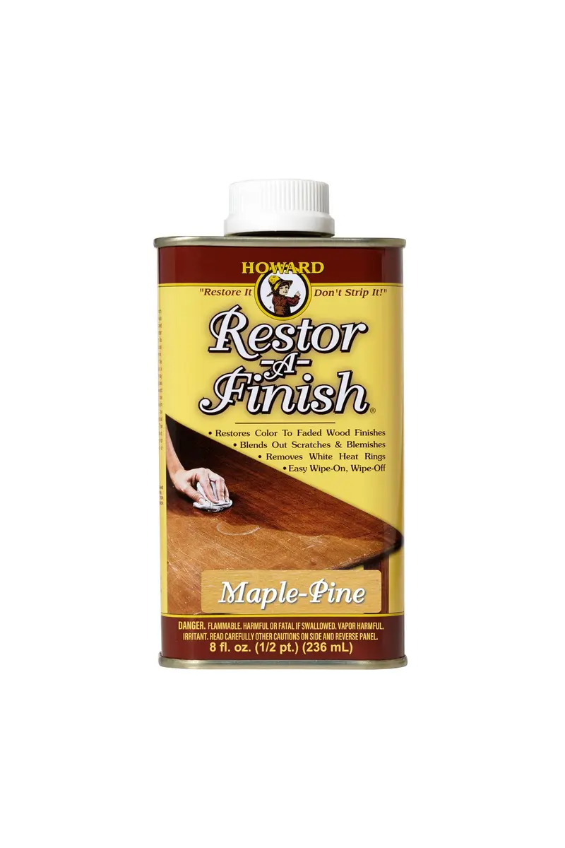 HOWARD Restor-A-Finish Maple-Pine Wood Finish Restorer 237ml (8 Fl Oz) | Repairs Scratches, Stains, and Water Rings - main product image