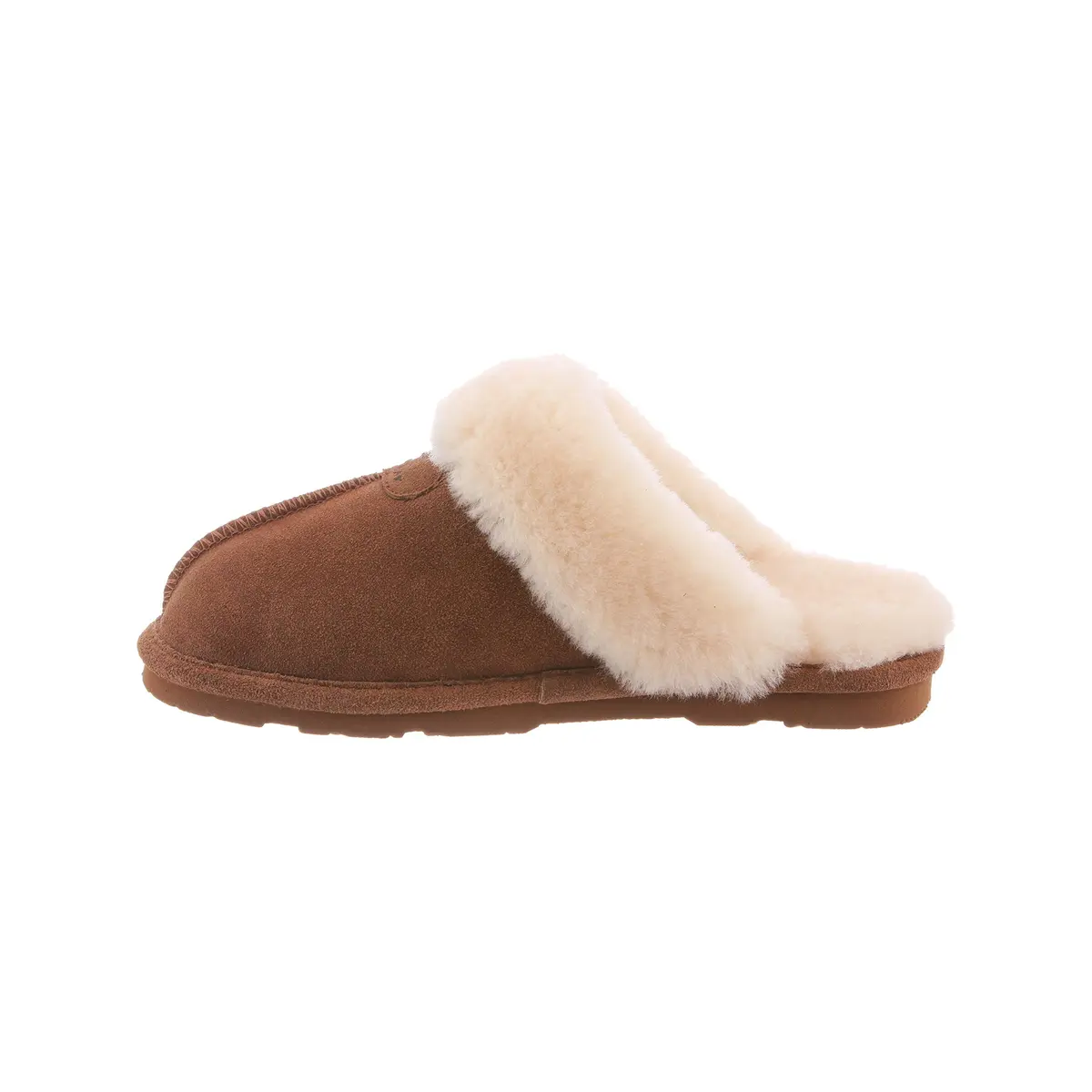BEARPAW Loki II 12 Women's Sheepskin Slippers Hickory | Cozy Indoor-Outdoor Comfort - view 6