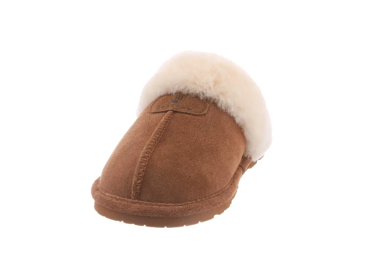 BEARPAW Loki II 12 Women's Sheepskin Slippers Hickory | Cozy Indoor-Outdoor Comfort - view 7