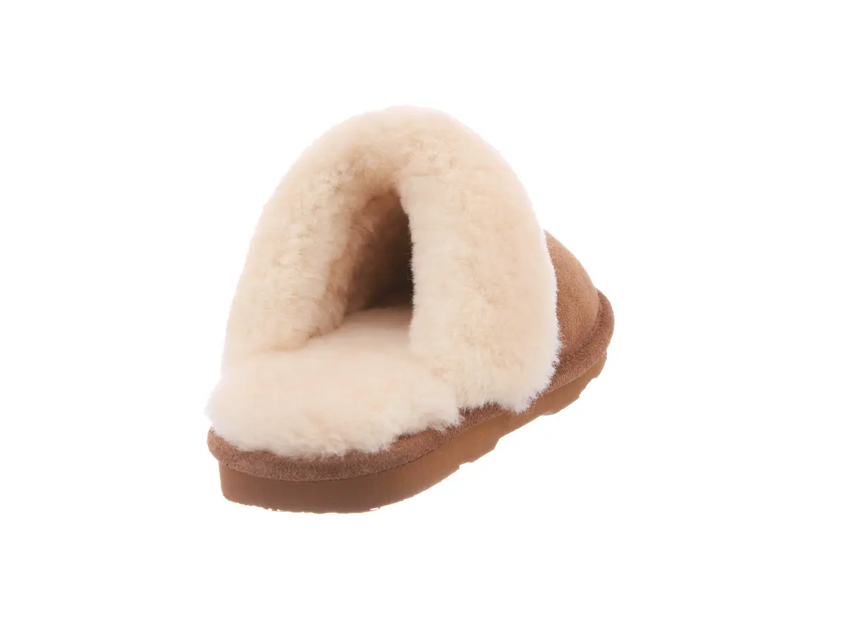 BEARPAW Loki II 12 Women's Sheepskin Slippers Hickory | Cozy Indoor-Outdoor Comfort - view 8