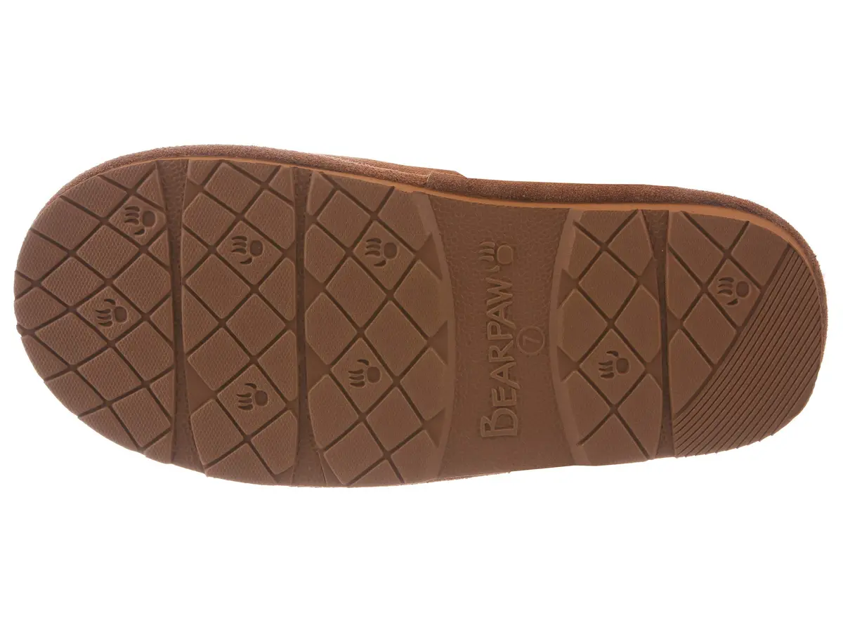 BEARPAW Loki II 12 Women's Sheepskin Slippers Hickory | Cozy Indoor-Outdoor Comfort - view 9
