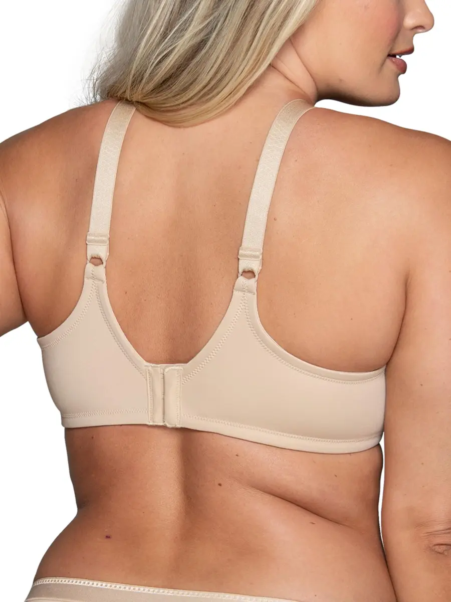 Vanity Fair Women's Full Figure Beauty Back Smoothing Bra, 4 Way Stretch Fabric, Lightly Lined Cups up to H - Underwire - Beige, 36D - view 3