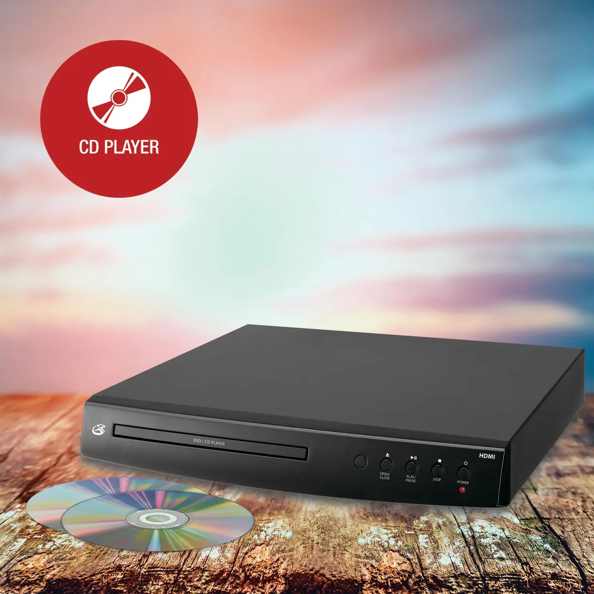 GPX DH300B 1080p Upconversion DVD Player with HDMI, Black | Supports Dolby Digital & Progressive Scan - view 3