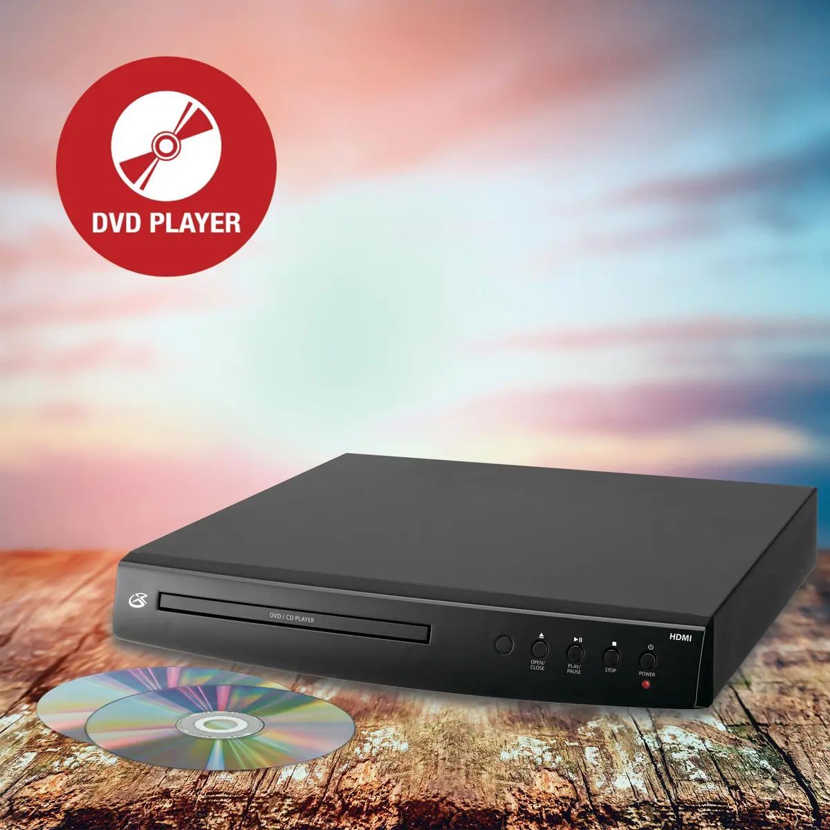 GPX DH300B 1080p Upconversion DVD Player with HDMI, Black | Supports Dolby Digital & Progressive Scan - view 4