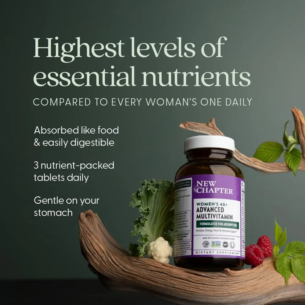 New Chapter Women's Advanced Multivitamin 40+ | Organic, Whole-Food Complexed, 96 Count - view 5