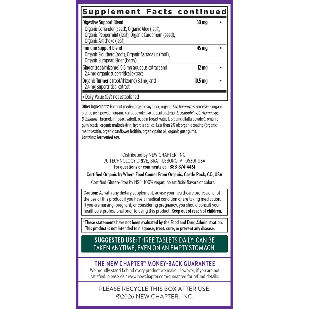 New Chapter Women's Advanced Multivitamin 40+ | Organic, Whole-Food Complexed, 96 Count - view 8