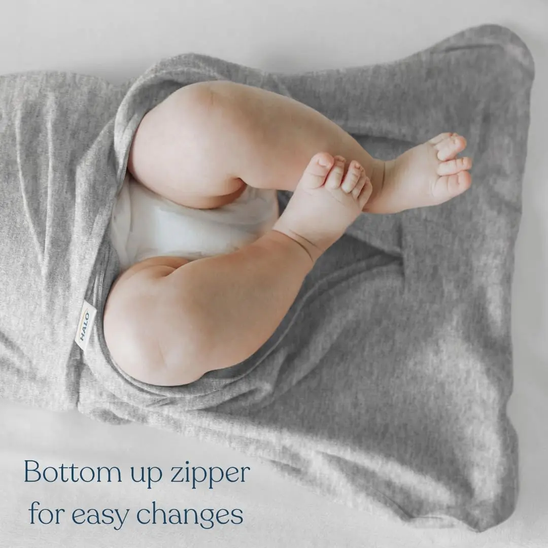 HALO SleepSack Swaddle | Cotton | 1.5 TOG | 68-75°F | 6-12 lbs |Cream | Safe Baby Sleep - view 4
