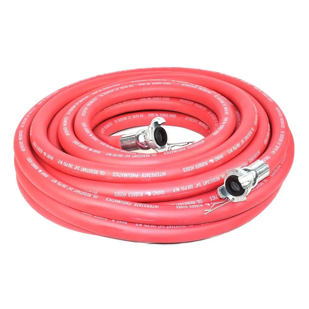 Interstate Pneumatics Jack Hammer Rubber Air Hose 3/4 Inch x 50 Feet | Heavy-Duty 300 PSI with Reinforced Rubber - main product image
