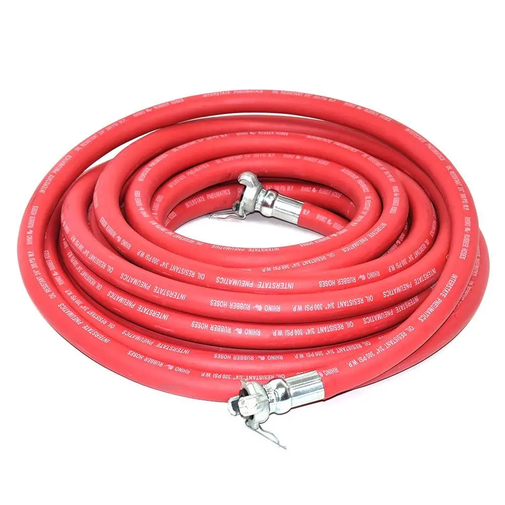 Interstate Pneumatics Jack Hammer Rubber Air Hose 3/4 Inch x 50 Feet | Heavy-Duty 300 PSI with Reinforced Rubber - view 2