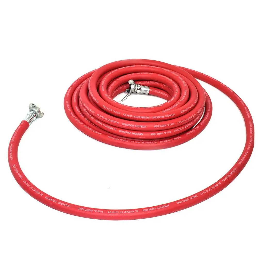 Interstate Pneumatics Jack Hammer Rubber Air Hose 3/4 Inch x 50 Feet | Heavy-Duty 300 PSI with Reinforced Rubber - view 3