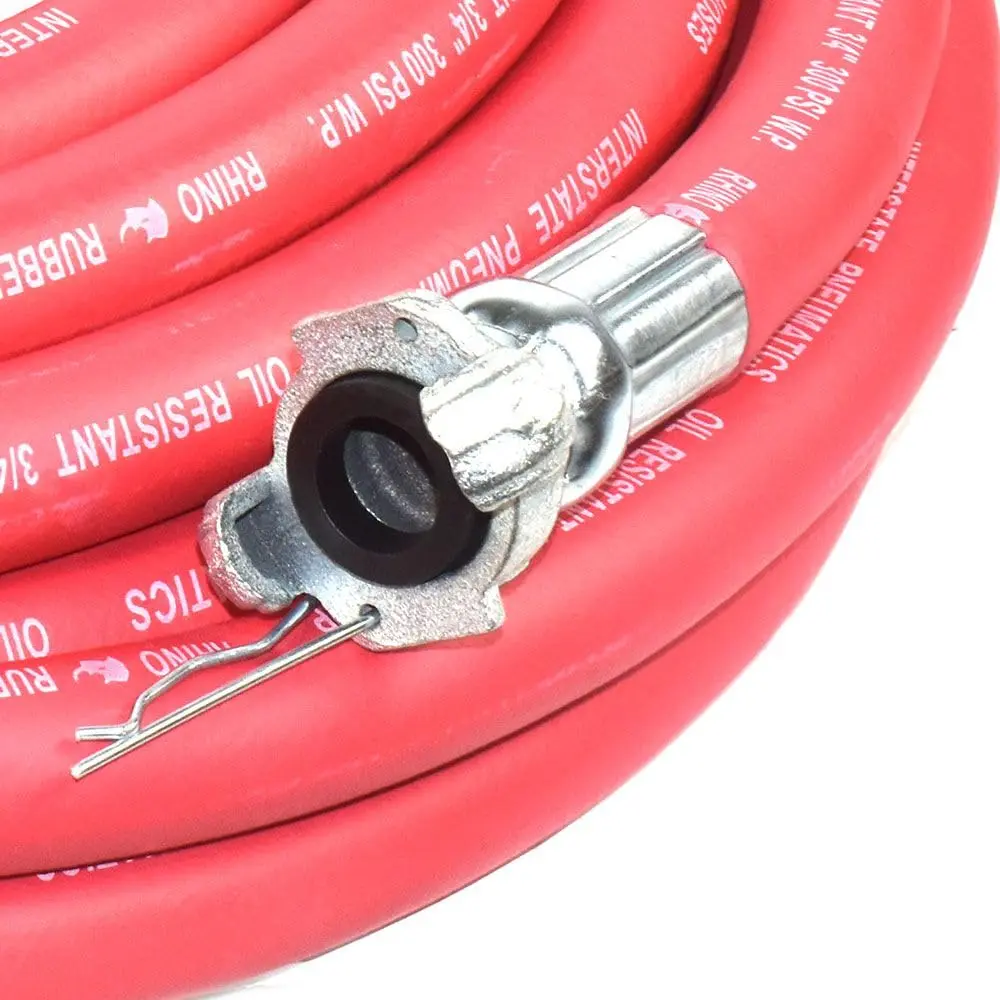 Interstate Pneumatics Jack Hammer Rubber Air Hose 3/4 Inch x 50 Feet | Heavy-Duty 300 PSI with Reinforced Rubber - view 4