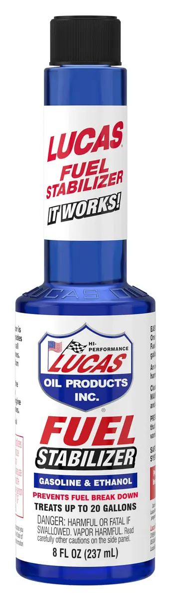 Lucas Oil Fuel Stabilizer 8 oz. | Keeps Fuel Fresh for Storage - main product image