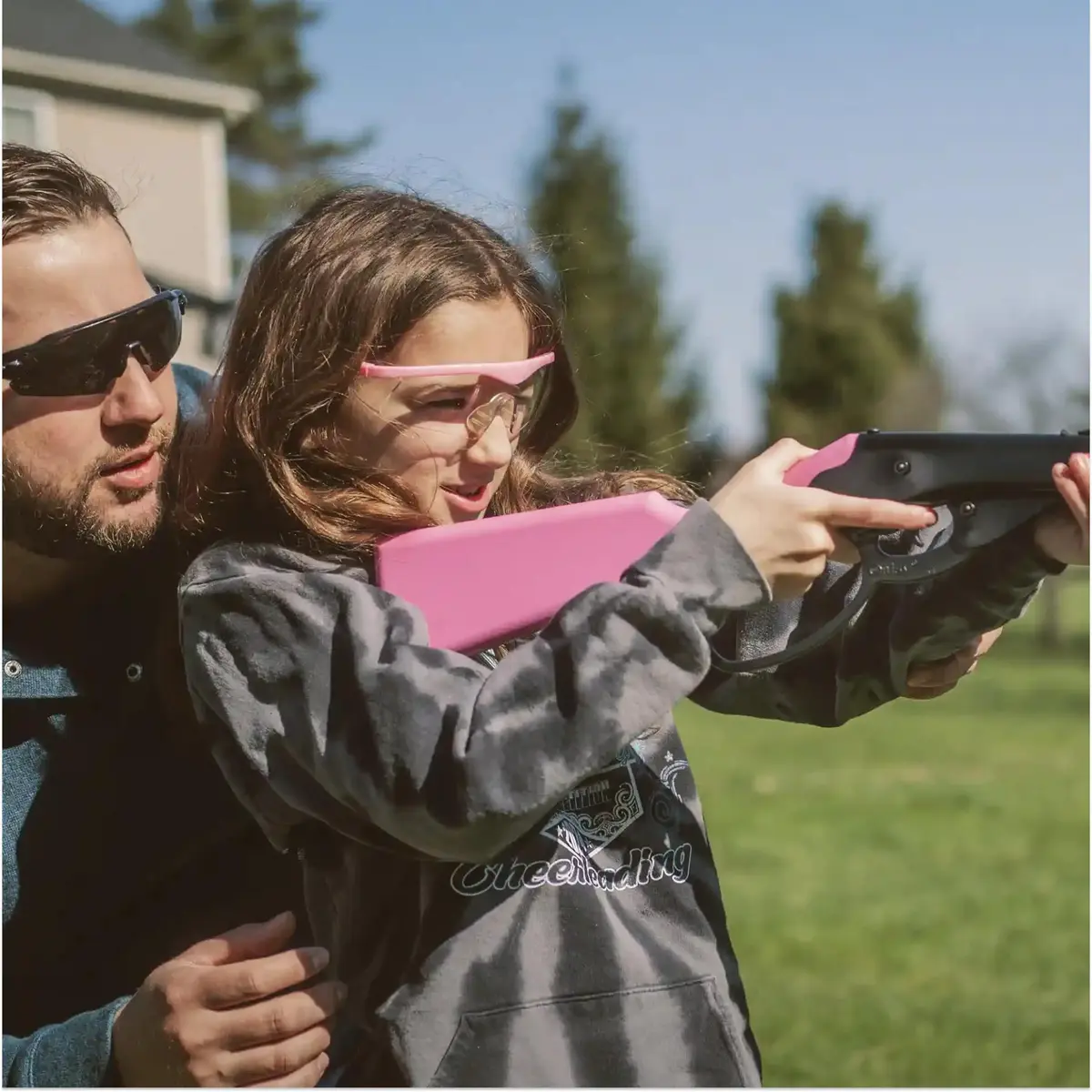 Daisy Impact-Resistant Safety Glasses Black/Pink | Youth to Adult Fit, Full Coverage - view 6