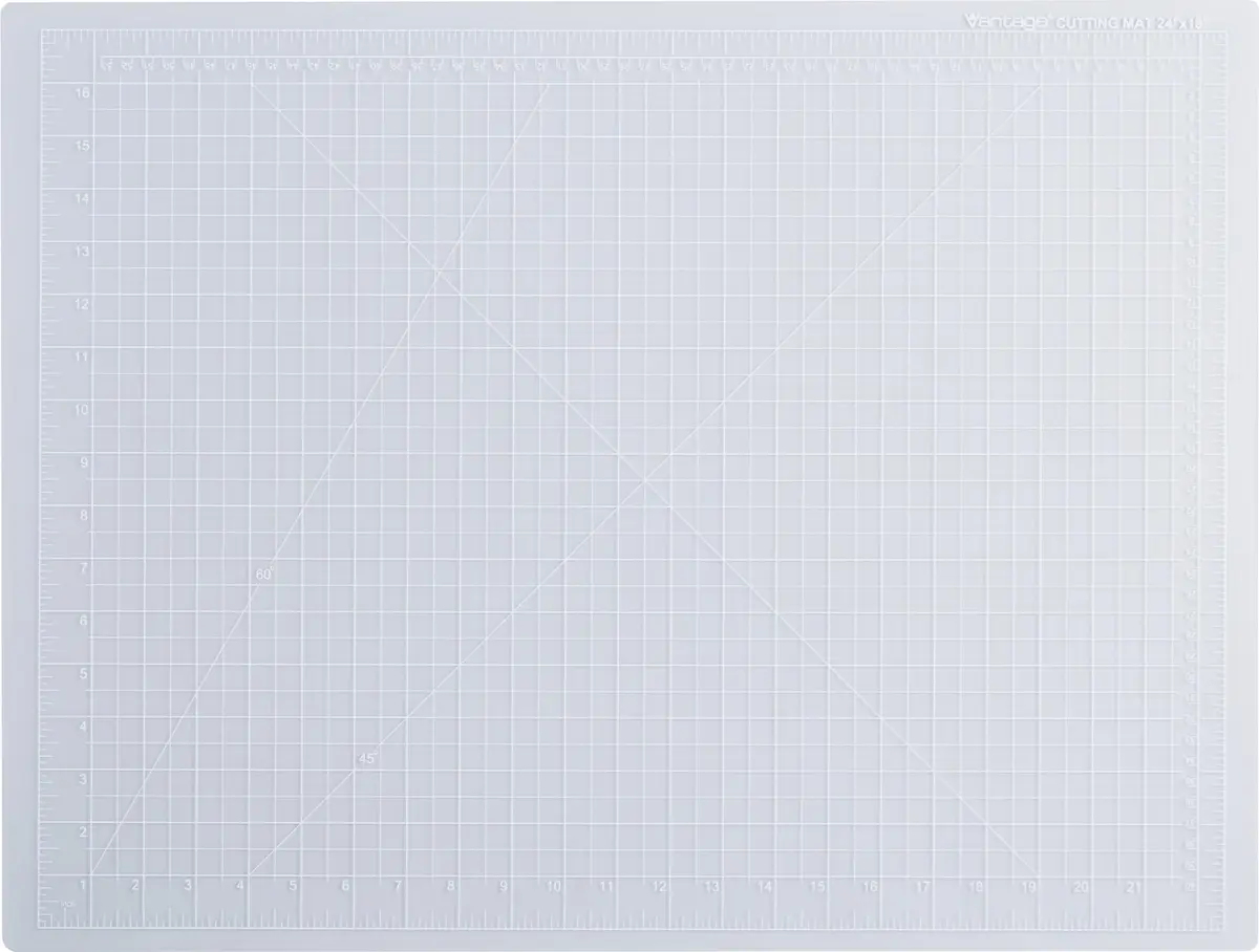 Dahle Vantage 10682 See-Through Self-Healing Cutting Mat, 18"x24" | 5-Layer PVC for Crafts & Sewing - main product image